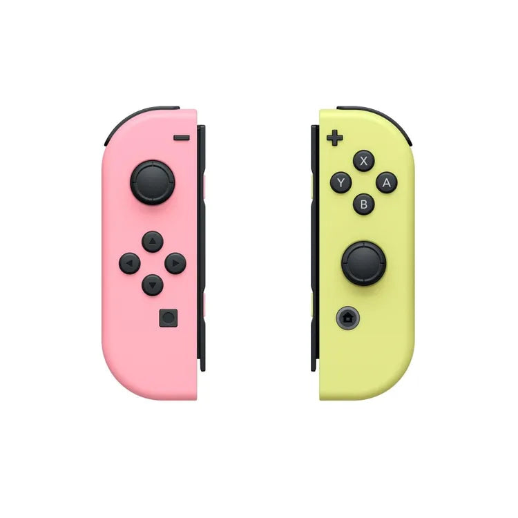 Joy-Con Rosa Pastel y Amarillo Pastel de Nintendo Switch.