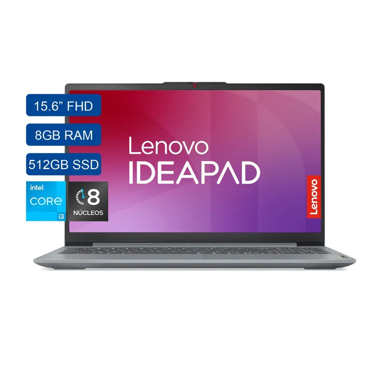 Portátil Lenovo IdeaPad Slim 3 15.6" | Core i3 | 8Gb RAM | 512 GB SSD